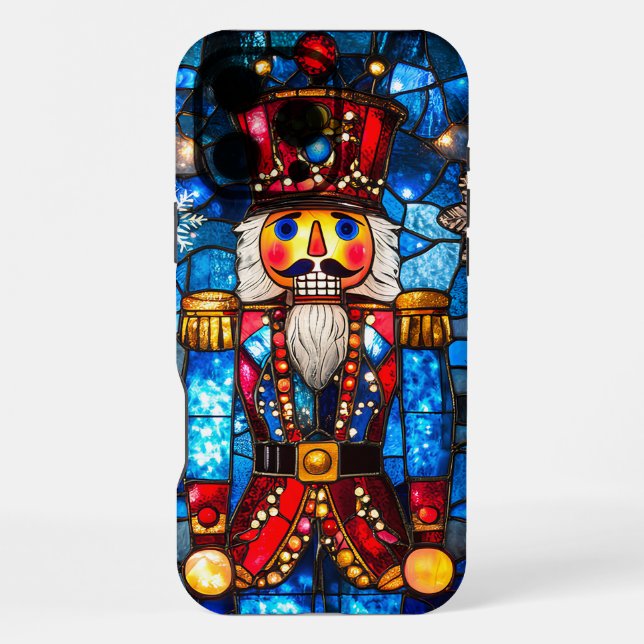 Illuminierter Glas-Nussknacker iPhone 16 Pro Max Hülle (Rückseite)