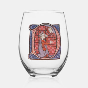 Illuminiertes Erstglas D Weinglas Ohne Stiel