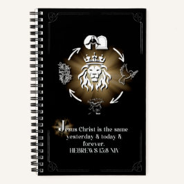 Illuminiertes Journal J Notizbuch