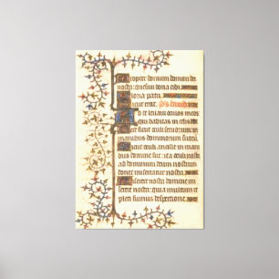 Illuminiertes Manuskript-Poster Leinwanddruck