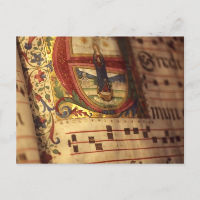 Illuminiertes Manuskript Postkarte (Vorderseite)