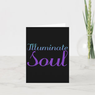 Illuminiertes Soul, psychische Gesundheit Bewussts Karte