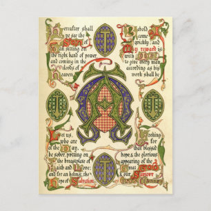 Illuminiertes Symbol, das das Fest Advent darstell Postkarte