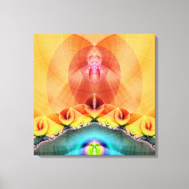 Illuminöse gearbeitete Canvas Print Leinwanddruck (Vorderseite)