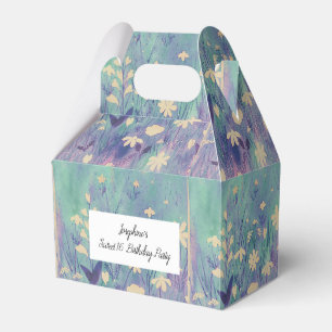 illusima Aquarell Böhmen Wildblumen Sweet 16 Geschenkschachtel