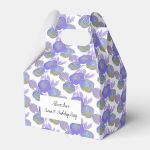 illusima Aquarell Lila Blumen Rosen Sweet 16 Geschenkschachtel