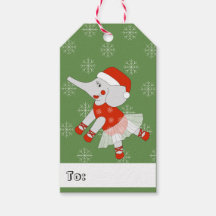 illusima Ballerina Elephant Weihnachten Schneefloc