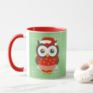 illusima Ballerina Eule Weihnachten Schneeflocken Tasse