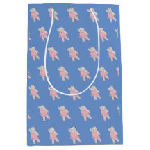 illusima Ballerina Hippo Muster Blau