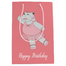 illusima Ballerina Hippo Peach mit Text