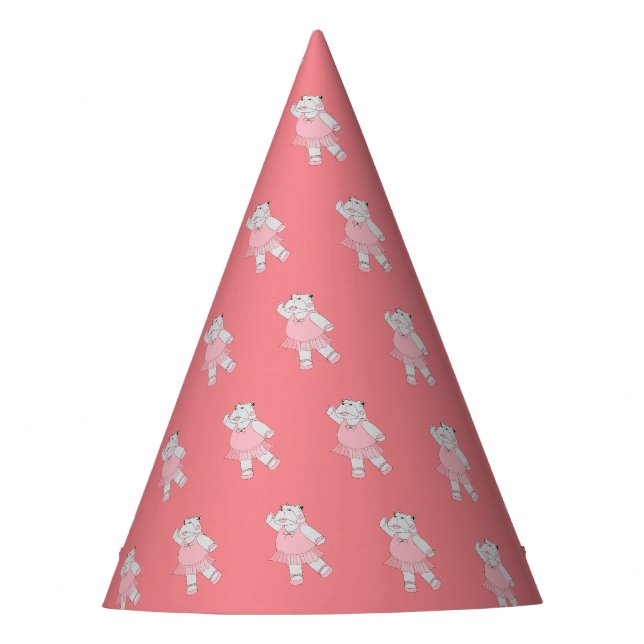 illusima Ballerina Hippo Peach Partyhütchen (Vorderseite)
