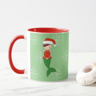 illusima Ballerina Meerjungfrau Weihnachten Schnee Tasse