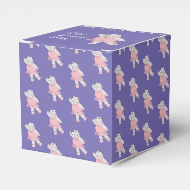 Illusima Ballett Hippie Muster Lila Geburtstag Geschenkschachtel (Vorderseite)