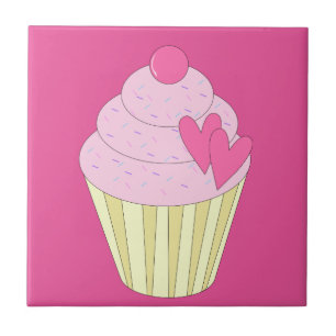 illusima Decorated Cupcake Fliese