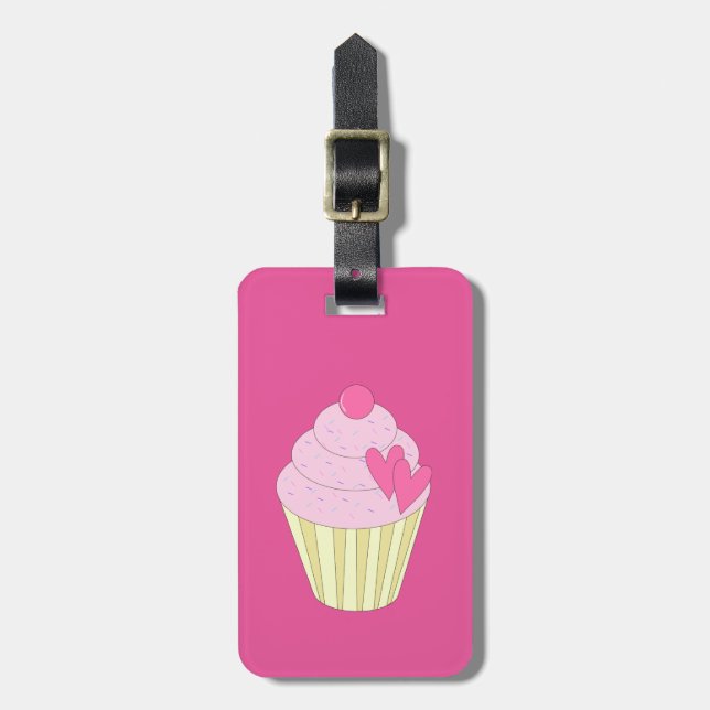 illusima Decorated Cupcake Gepäckanhänger (Vorderseite vertikal)