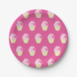 illusima dekoriert Cupcakes Pappteller