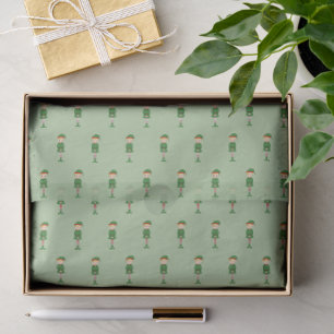 illusima Elf Boy Christmas Light Green Seidenpapier