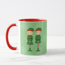 illusima Elf Kinder Weihnachten Schneeflocken Lich Tasse