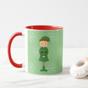illusima Elfen-Mädchen Weihnachten Schneeflocken H Tasse