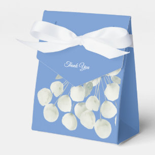 illusima Floral White Ribbon Danke Blue Geschenkschachtel