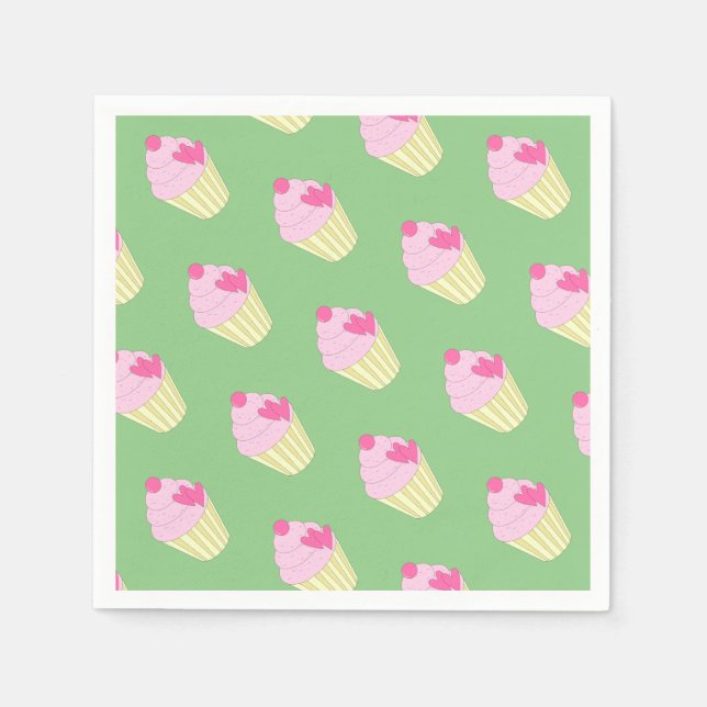 illusima Green Serviette/ Serviette (Vorderseite)