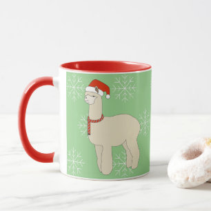illusima Lama Weihnachts-Schneeflocken Tasse
