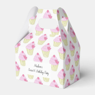 illusima leckere rosa Frosting Cupcakes Sweet 16 Geschenkschachtel