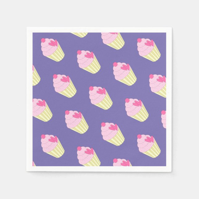 illusima Lila Serviette/ Serviette (Vorderseite)