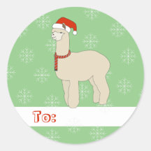 illusima Llama Weihnachtsschneeflocken Grün