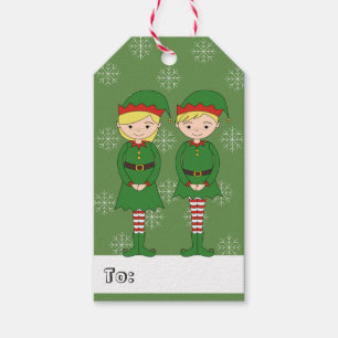 illusima Mädchen- und Jungen-Elfen-Weihnachts-Schn Geschenkanhänger