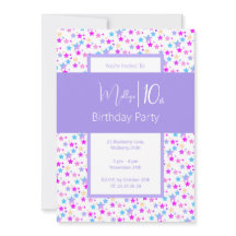 illusima Rainbow Stars Lila Girls 10. Geburtstag