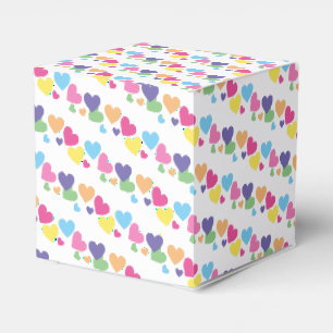 illusima Regenbogen-Herzen Diagonales Muster Party Geschenkschachtel