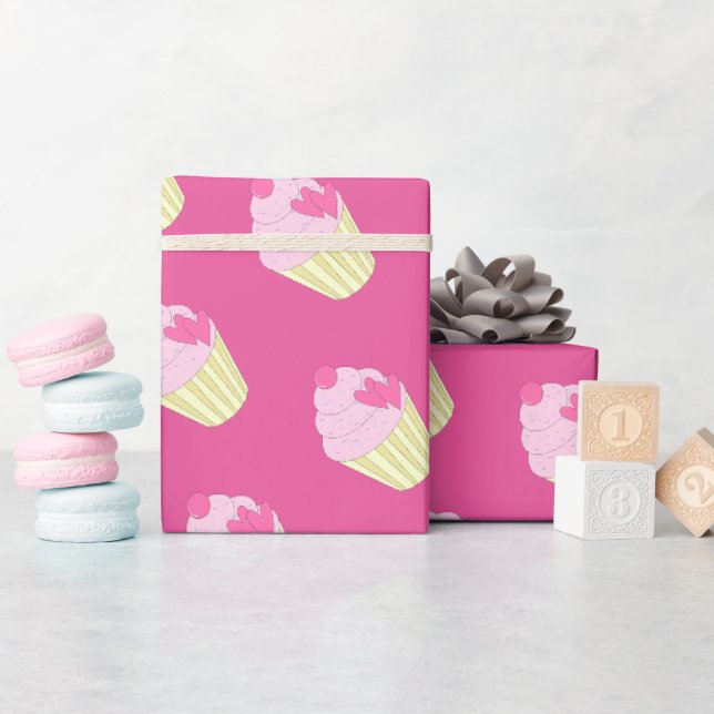 illusima Rosa Geschenk Geschenkpapier (Babyparty)