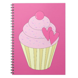 illusima verzierter Cupcake Notizblock