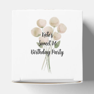 illusima Wasserfarben-Pfingstrosen Sweet 16 Geschenkschachtel