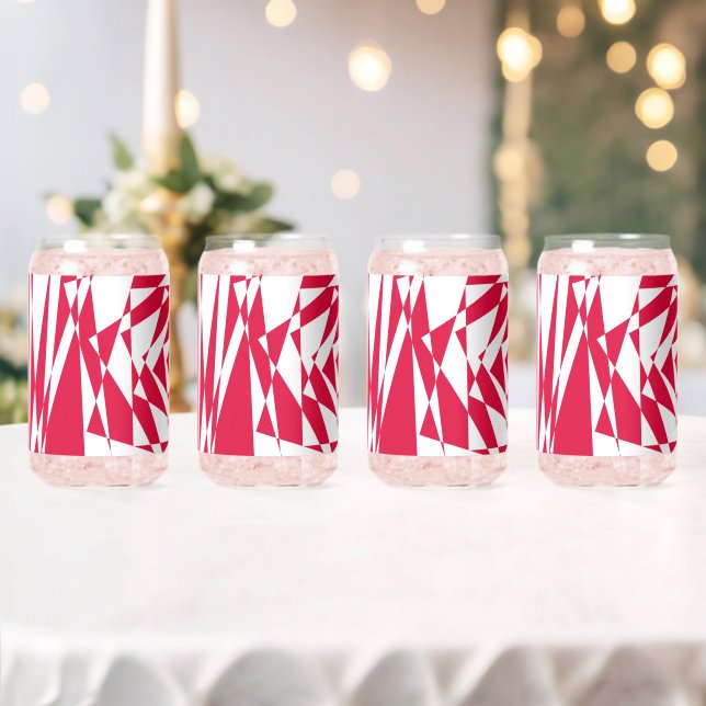 Illusion abstraite rouge blanc (Insitu (Mariage))