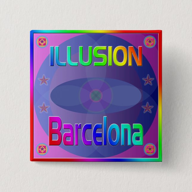 "ILLUSION Barcelona" Button! Button (Vorderseite)