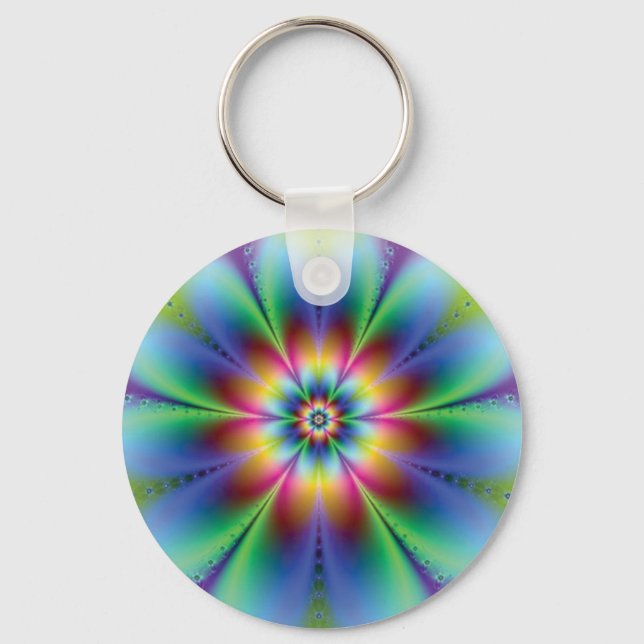 Illusion Blume Schlüsselanhänger (Vorderseite)