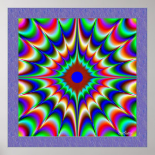 Illusion der Strahlungsenergie Poster