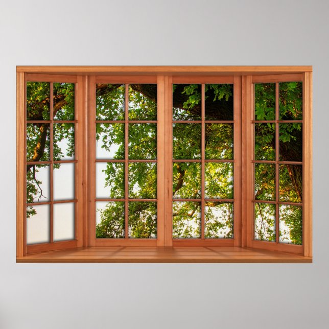 Illusion des Fakes "Big Old Country Oak Tree" Poster (Vorne)