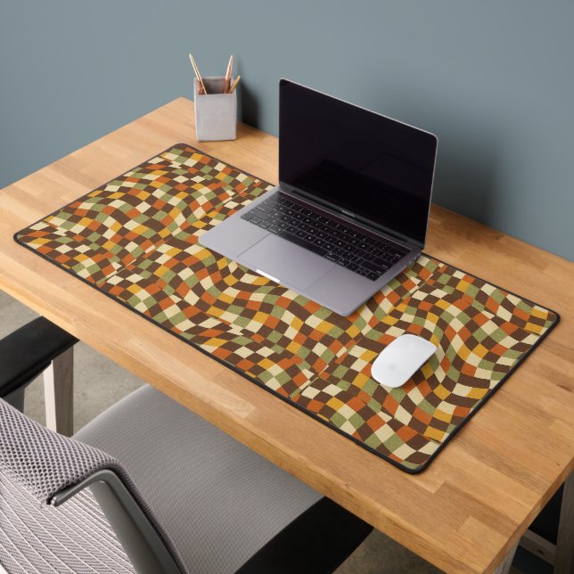 Illusion d'optique damier - Psychedelique 70  (Bureau 2)