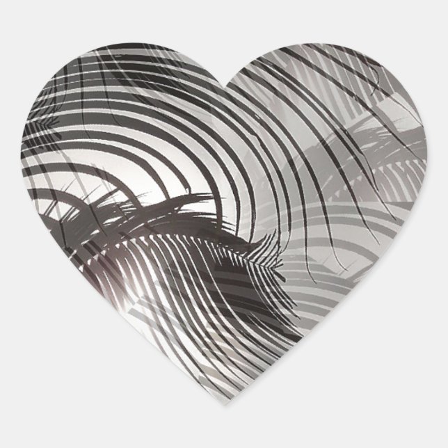 Illusion Herz-Aufkleber (Vorderseite)