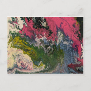 Illusion Nr. 1 Beta, Acrylpour Postkarte