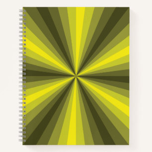 Illusion optique Carnet spiral jaune