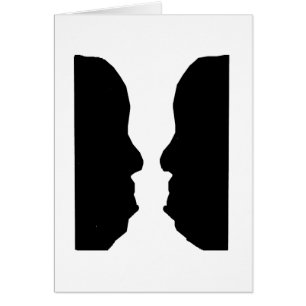 Illusion optique d'homme de vase