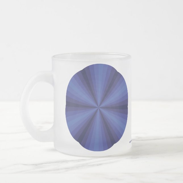 Illusion optique Mug bleu (Gauche)