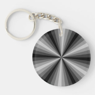 Illusion optique Porte - clé acrylique noir