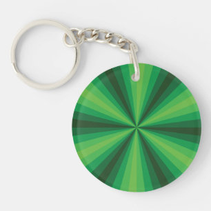 Illusion optique Porte - clé acrylique vert