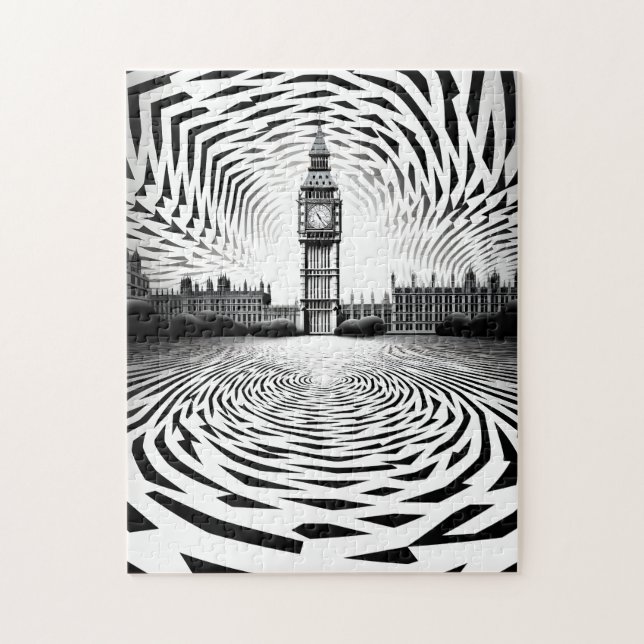 Illusion optique Puzzle Big Ben (Vertical)