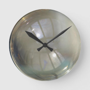 Illusions-Seifenblase-Wanduhr #2 Runde Wanduhr